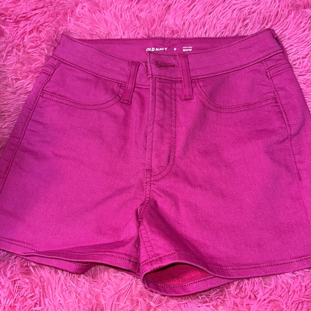 Old navy high rise pink shorts